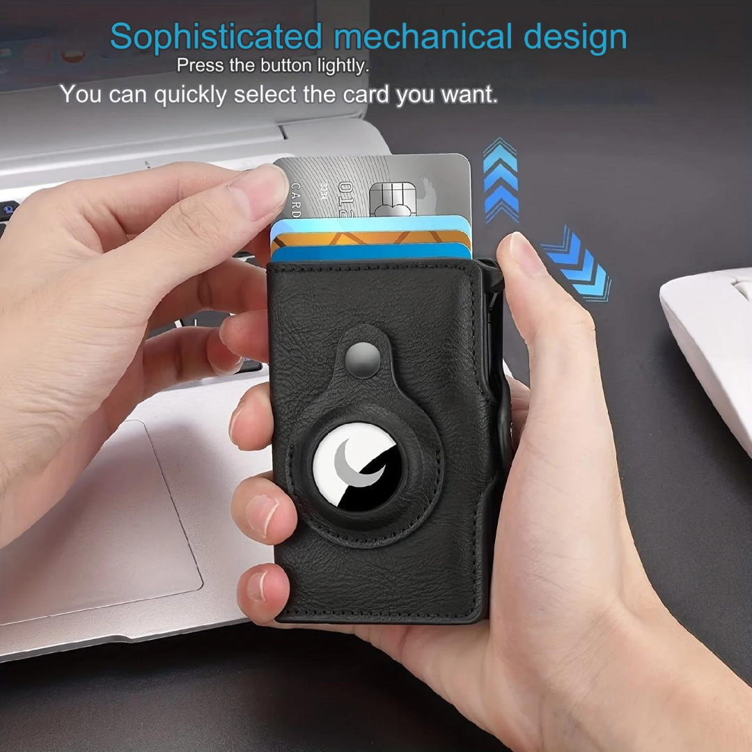 Men's Wallet Tracker Card Clamp Metal Card Holder