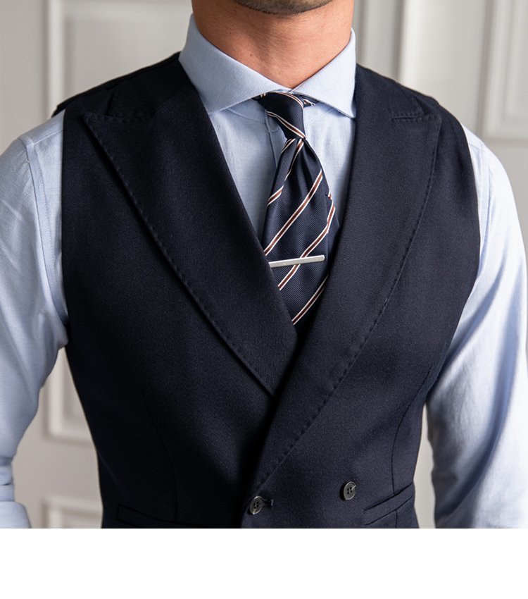 Autumn Men's Double Breasted Slim Fit Plus-sized Vest