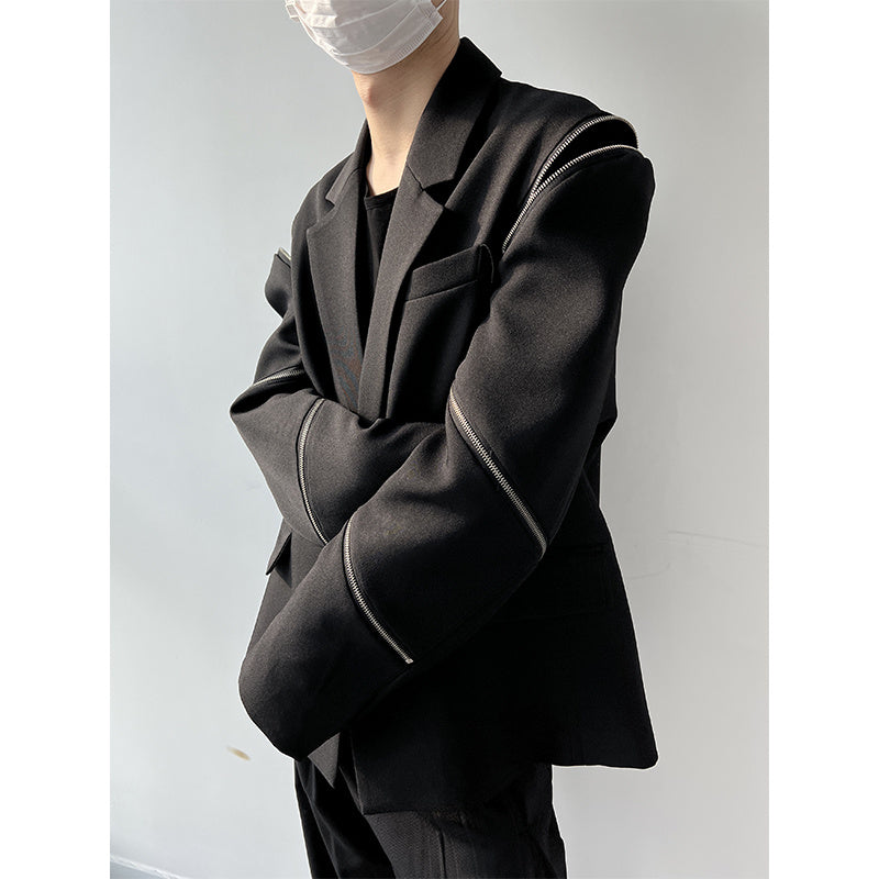 Niche Zipper Splicing Design In Suits