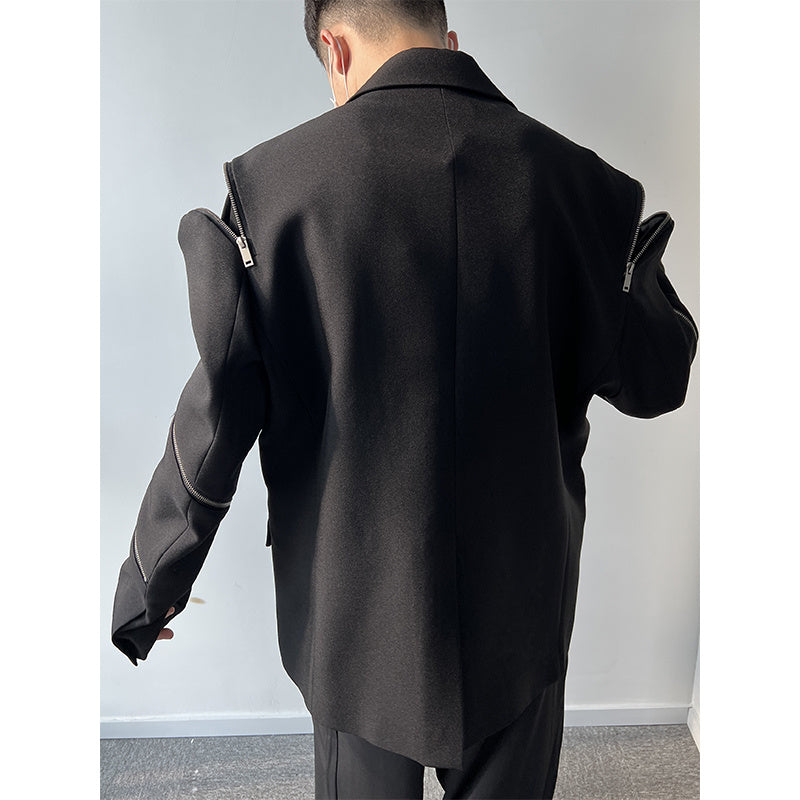 Niche Zipper Splicing Design In Suits