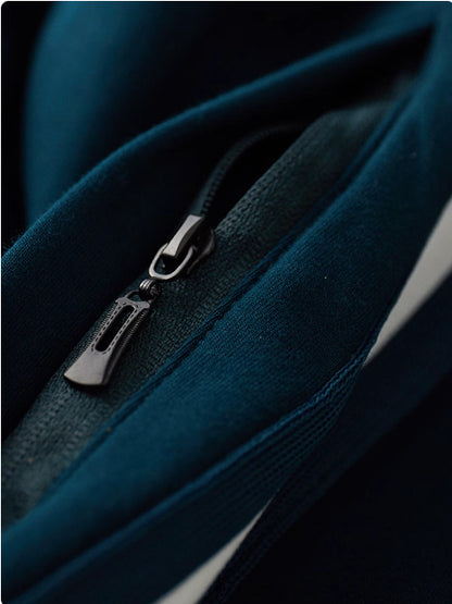 High-End Cotton Sweater Stand Collar Fashion Two-piece Suit