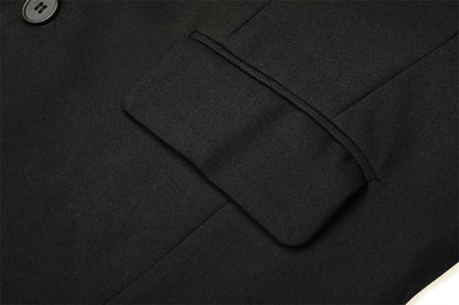 Hanging Buckle Decorative Casual Suit Men