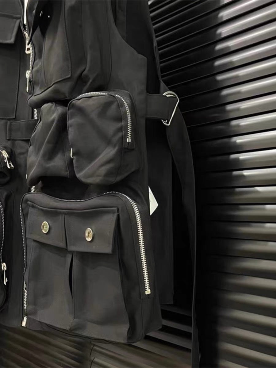 Men's Fashion Mechanical Style Vest Coat