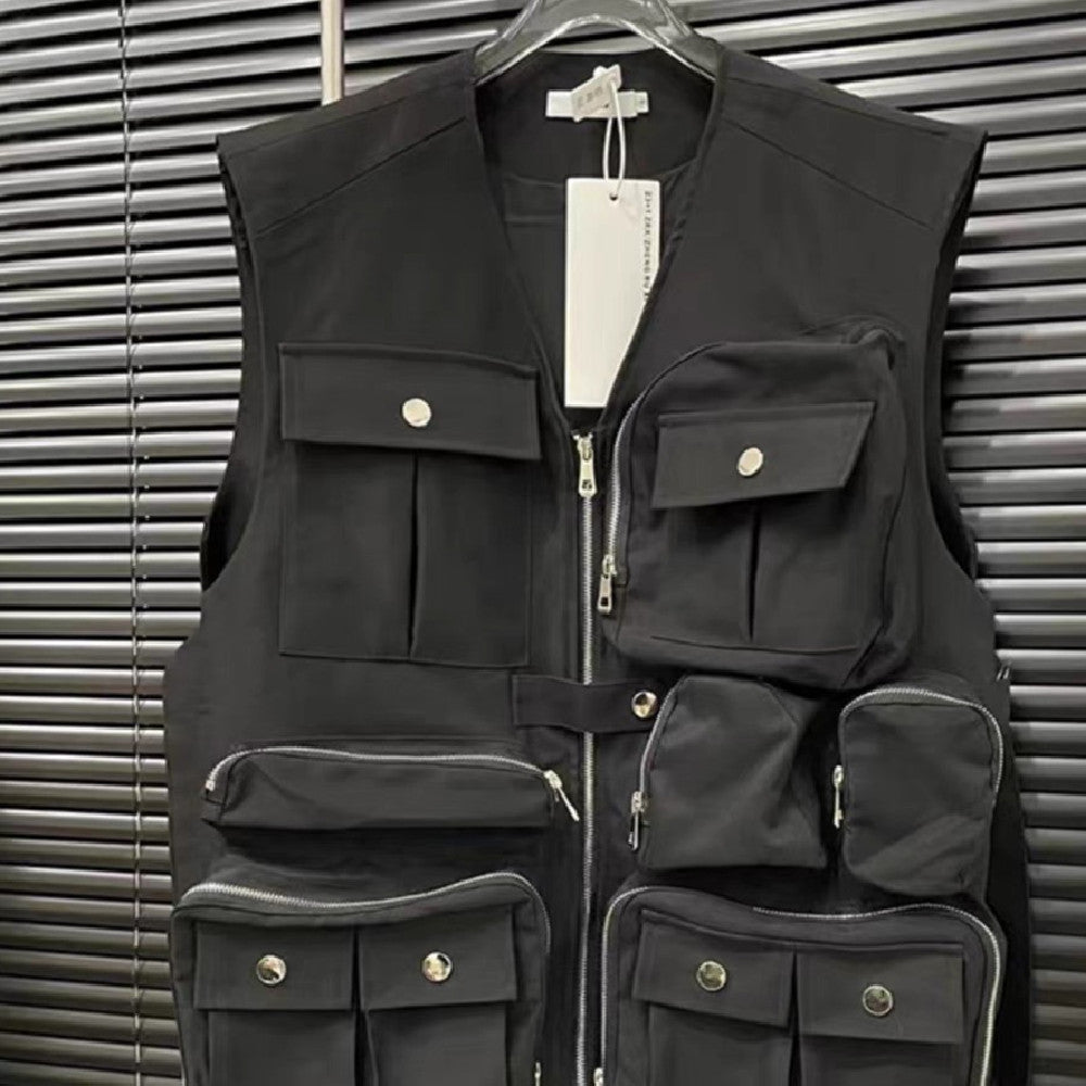 Men's Fashion Mechanical Style Vest Coat