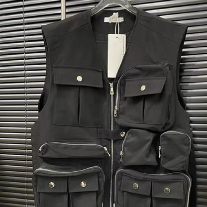 Men's Fashion Mechanical Style Vest Coat