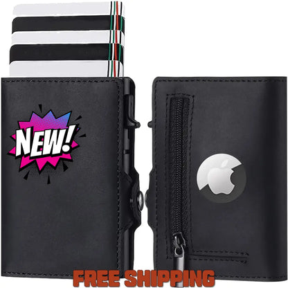 2 - In - 1 Wallet And Card Holder - Cross - Border New Three - Fold Men’s Wallet Leather Carbon