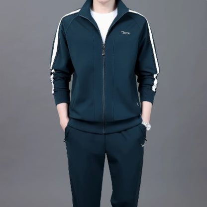 High-End Cotton Sweater Stand Collar Fashion Two-piece Suit
