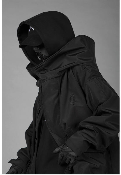 Tooling With Hooded Fake Two Trench Coats Loose