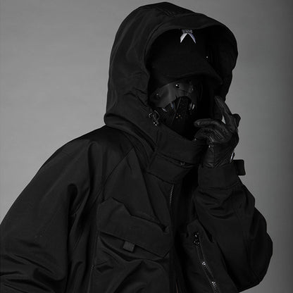 Hooded Tooling And Three-dimensional Multi-pocket Jacket
