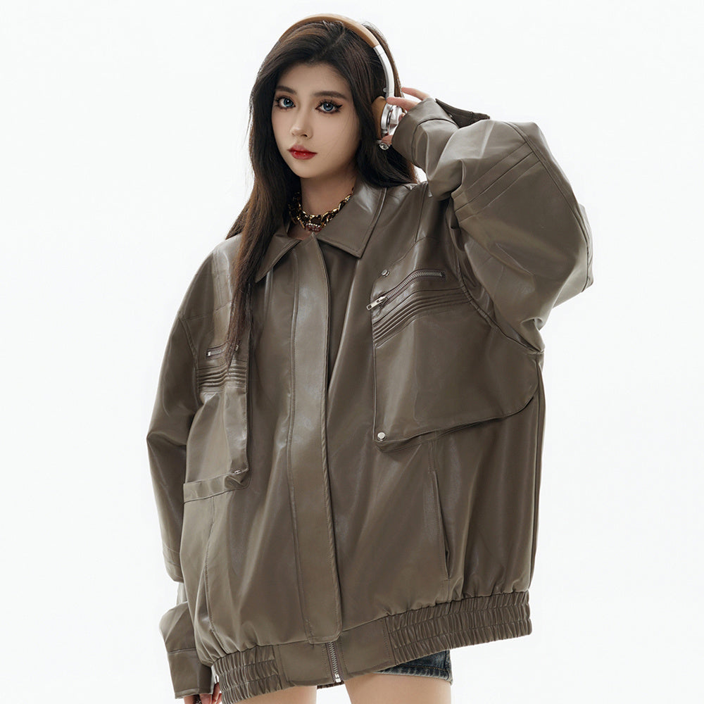 American Motorcycle PU Leather Jacket