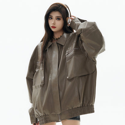 American Motorcycle PU Leather Jacket