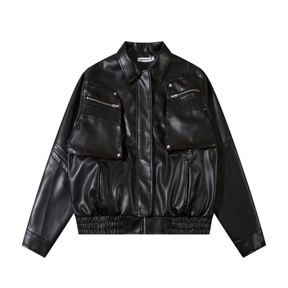 American Motorcycle PU Leather Jacket