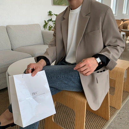 High-Grade Small Suit Men Loose Korean Style Trendy Single-West Coat