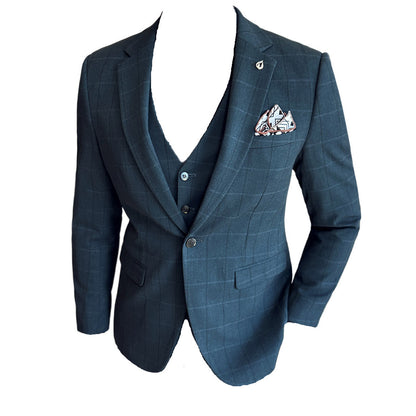 Yarn-dyed Fabric Suit Set Three-piece Set Groom Groomsman Dress