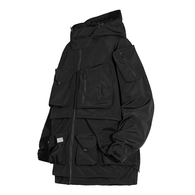 Hooded Tooling And Three-dimensional Multi-pocket Jacket