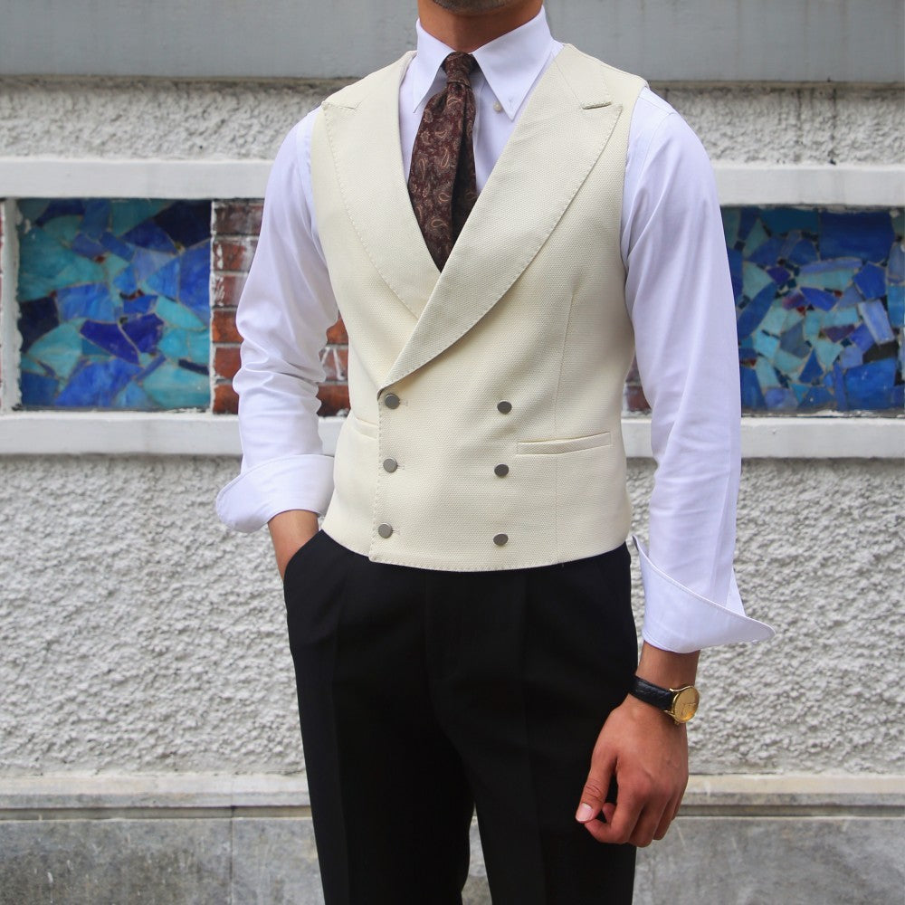 Slim Fit Versatile Fashion Double Breasted Vest