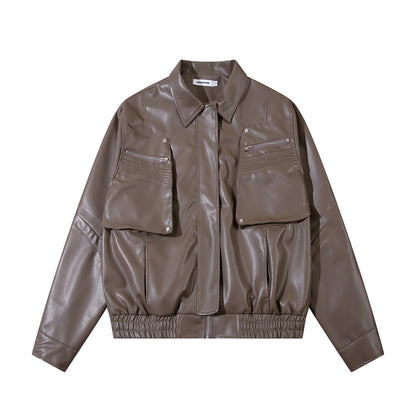 American Motorcycle PU Leather Jacket