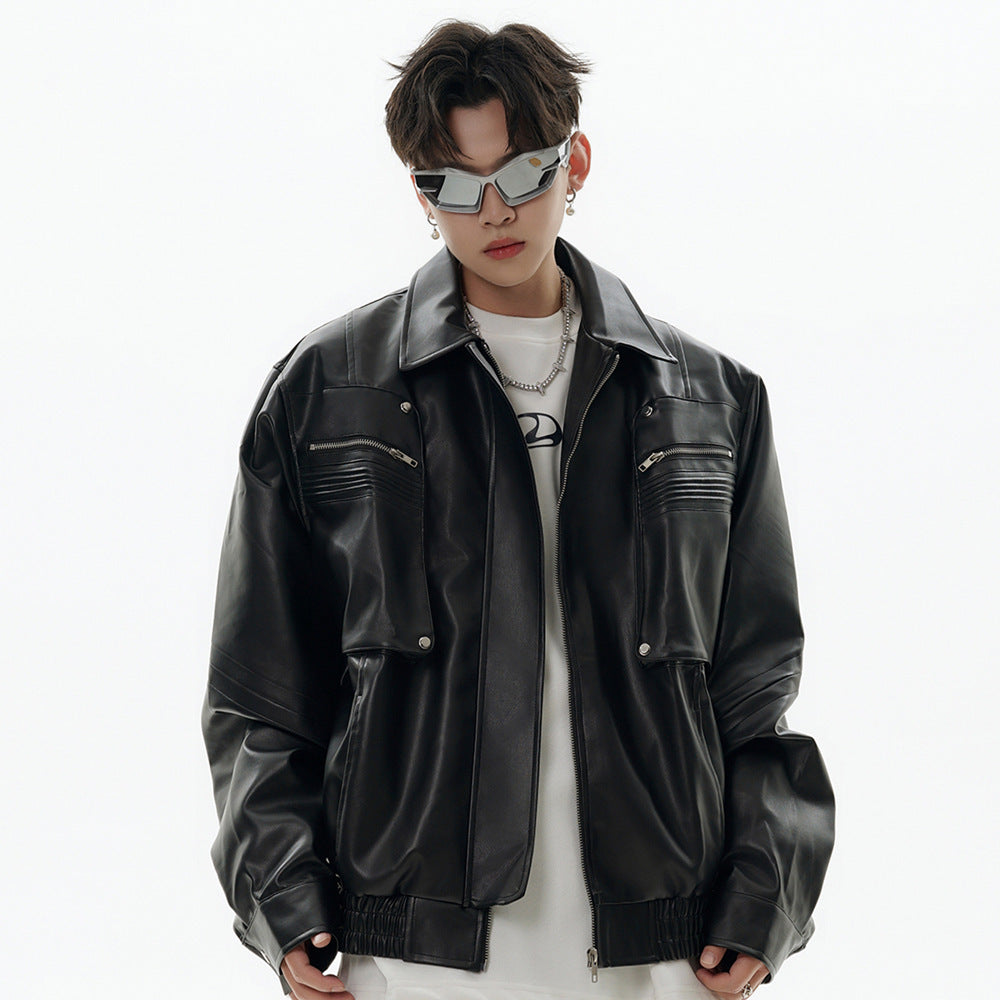 American Motorcycle PU Leather Jacket