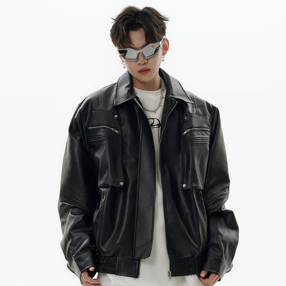 American Motorcycle PU Leather Jacket