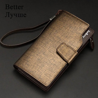 Baellerry Men High Quality Cardholder Zipper Large Capacity PU Leather Wallet