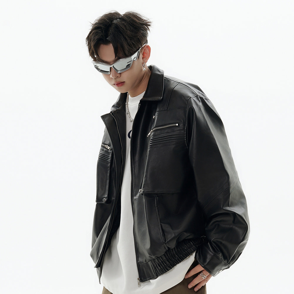 American Motorcycle PU Leather Jacket